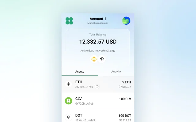 Clover Wallet Interface