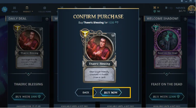 คู่มือเกม Gods Unchained สำหรับผู้เริ่มต้น