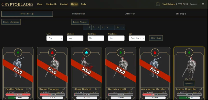 توجه للعب لعبة NFT CryptoBlades لكسب المال من AZ