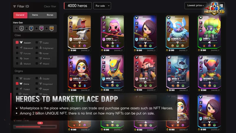 Heroes TD 프로젝트 및 HTD 토큰에 대한 정보를 알아보세요.