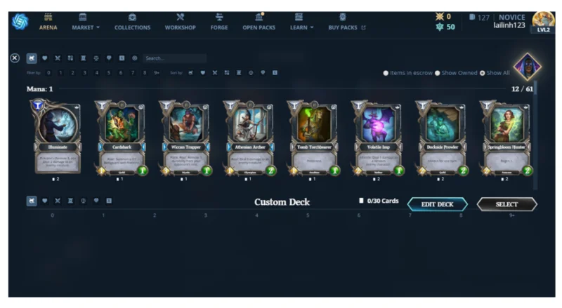 คู่มือเกม Gods Unchained สำหรับผู้เริ่มต้น