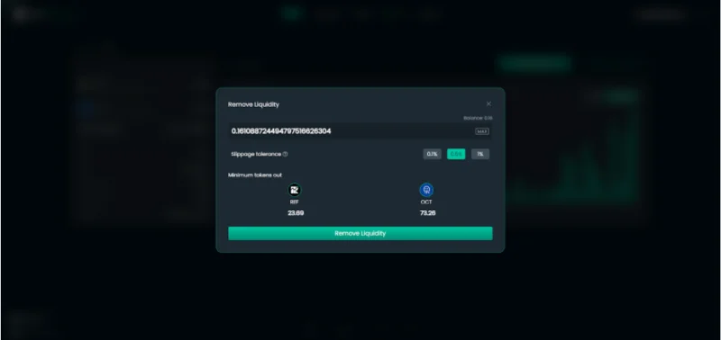 Ref Finance流動性の削除